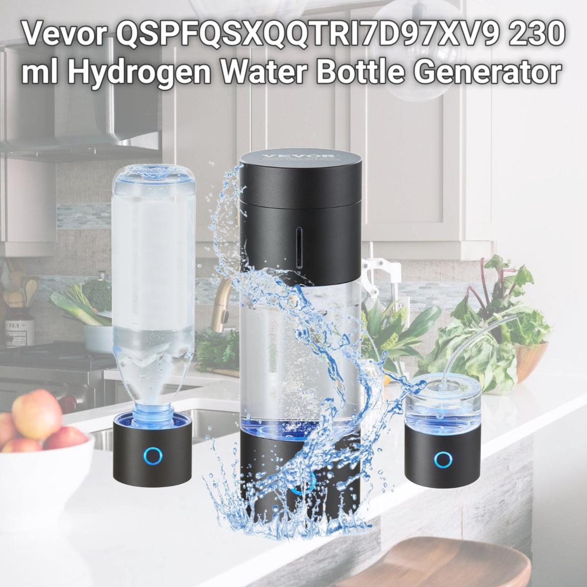 Picture of Vevor QSPFQSXQQTRI7D97XV9 230 ml Hydrogen Water Bottle Generator
