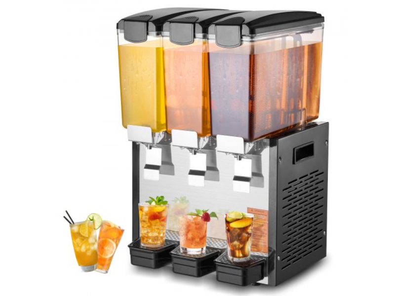 SYYLJJBSJXS1DZ47WV1 10 Liter 3 Tanks Commercial Beverage Cold Juice Ice Drink Dispenser