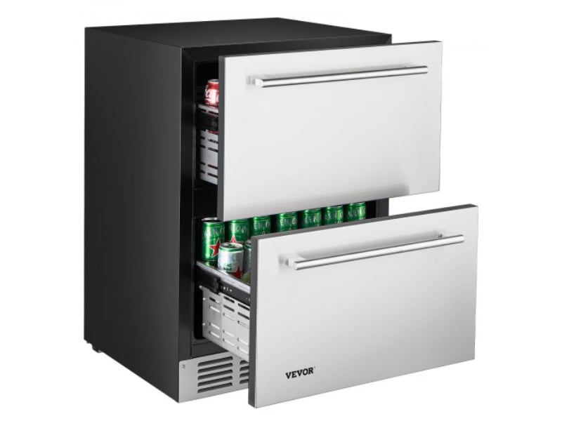 JXCTBX24YCHSZ7LKIV1 24 in. Stainless Steel Dual Drawer Refrigerator for Home