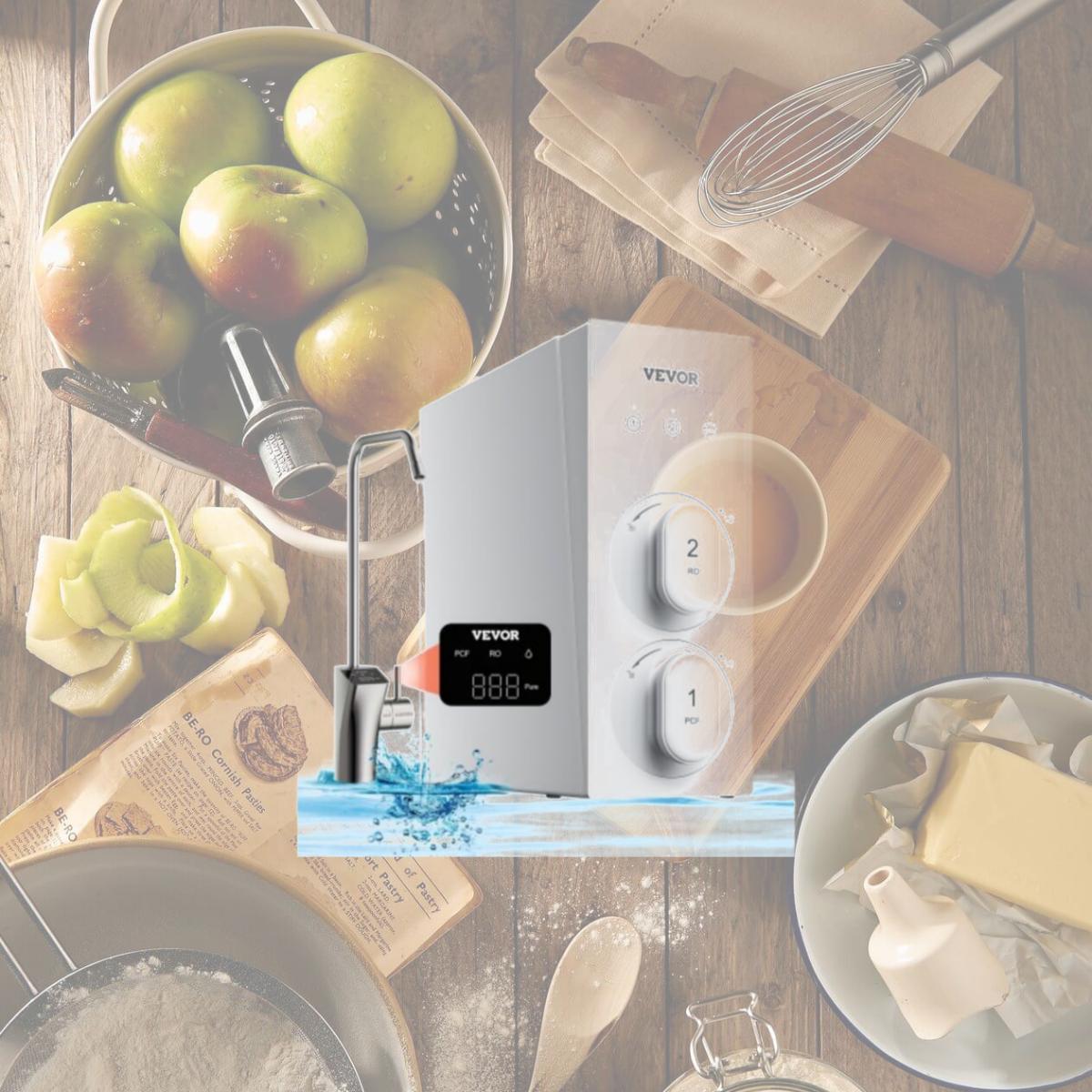 Picture of Vevor SCXLSQWSXROFSVLWPV1 800 GPD 8-stage Tankless Reverse Osmosis Under Sink Water Filter System