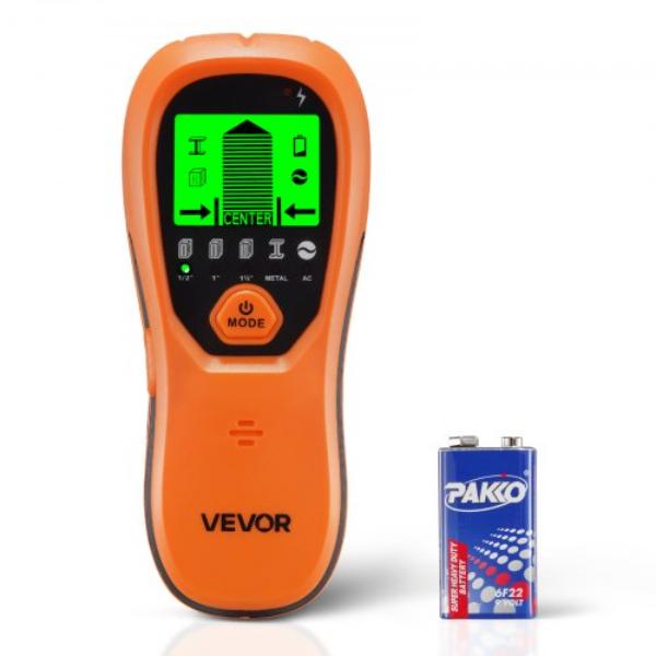DPMTCQCS0000LG5VR001V9 Stud Finder Wall Scanner - 5 in 1 Electronic Detector - Orange