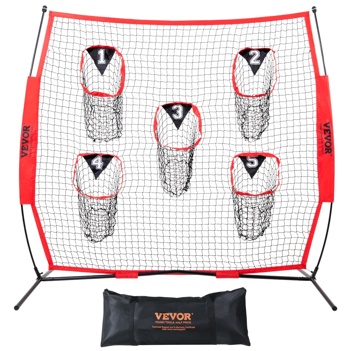 UPC 197988073604 product image for GLQW88YC0000RHWMZV0 8 x 8 ft. Football Trainer Throwing Net, Red | upcitemdb.com