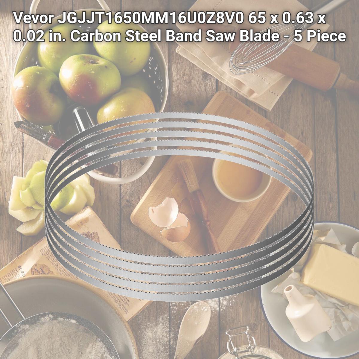 Picture of Vevor JGJJT1650MM16U0Z8V0 65 x 0.63 x 0.02 in. Carbon Steel Band Saw Blade - 5 Piece