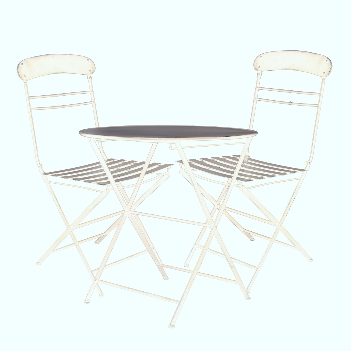 UPC 782906002738 product image for VIP International EA1577 Metal Bistro Table & Chair Set White | upcitemdb.com