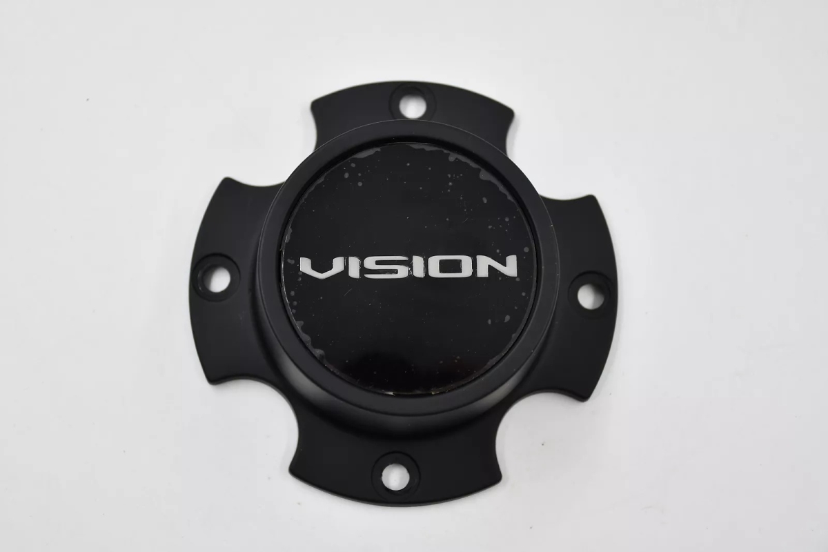 C356SB-110V Bolt-On Wheel Center Cap with End Cap - Satin Black