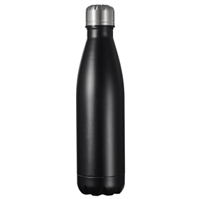 16 Oz Marina Double Wall Water Bottle, Black