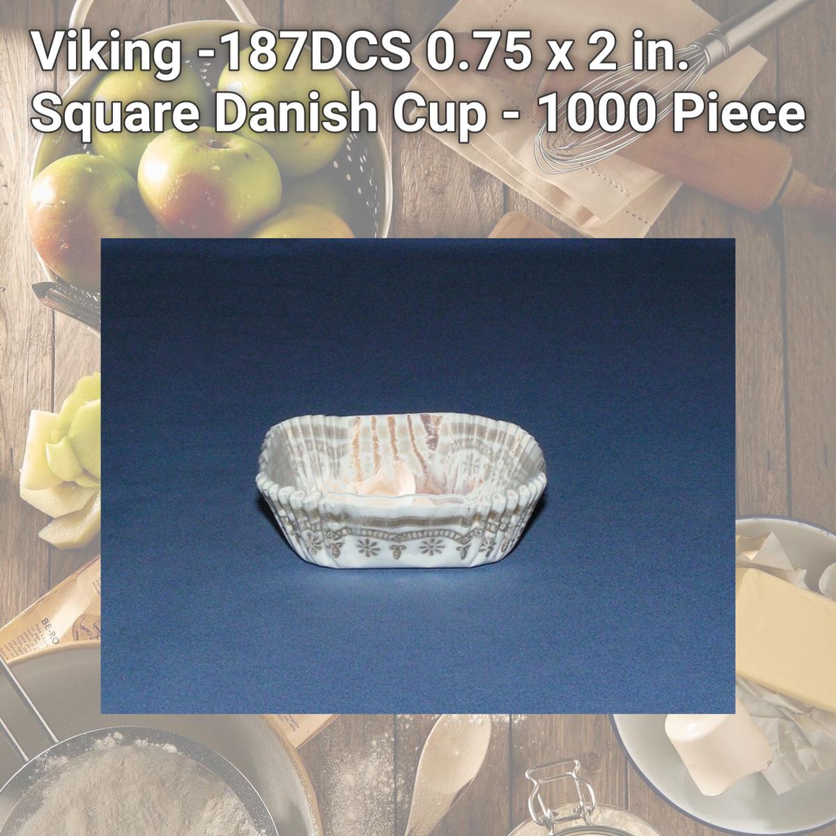 Picture of Viking -187DCS 0.75 x 2 in. Square Danish Cup - 1000 Piece