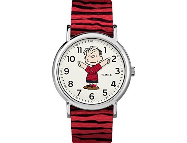 Tw2r41200 Weekender X Peanuts Linus Nylon Slip-thru Strap Watch