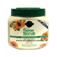 51311 10 Oz White Glow Papaya Scrub In Jar