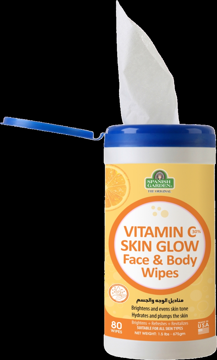 22266  22266 Vitamin C30% Skin Glow - Face & Body Wipes ,80ct