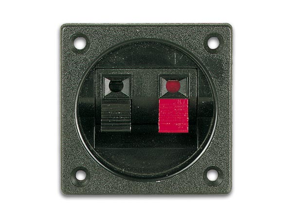 Lsc2 Loudspeaker Connection Terminal, Square - Black & Red