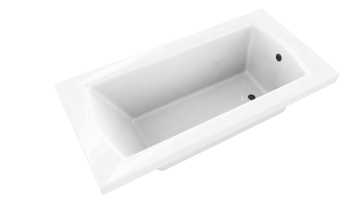 Ovo6032diwht 60 X 32 In. Contemporary Rectangular Acrylic Drop-in Bath Tub, White