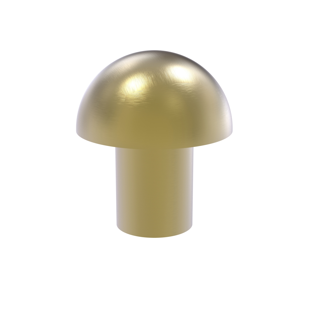 106-sbr 1 In. Round Mushroom Cabinet Knob, Satin Brass