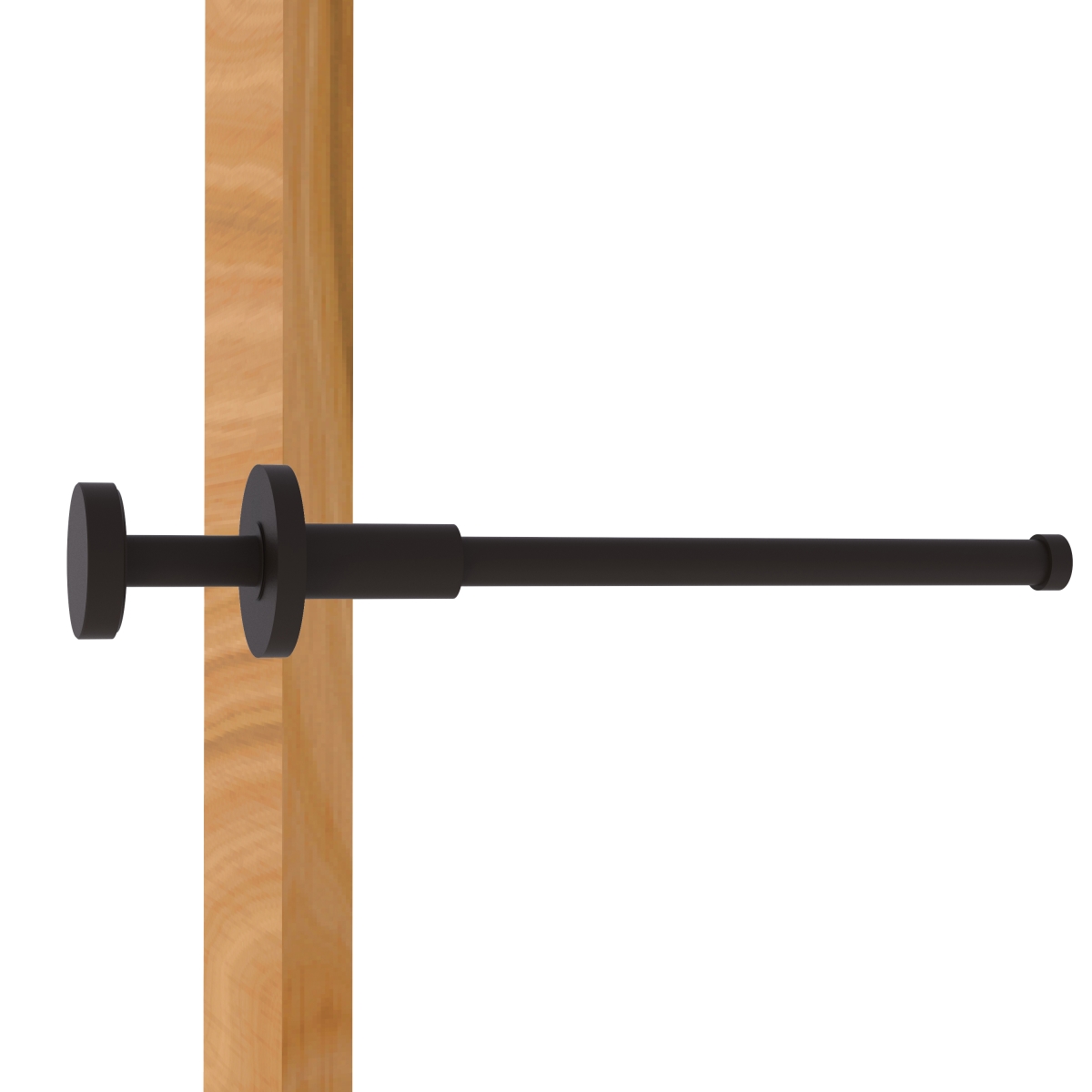Md-23-orb Modern Style Pullout Retractable Garment Rod, Oil Rubbed Bronze