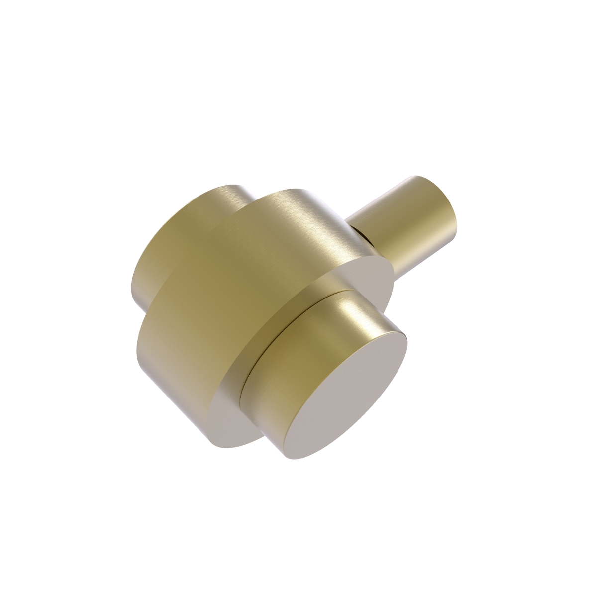 102-sbr 1.5 X 1.5 X 1.5 In. Cabinet Knob With Smooth Ring, Satin Brass