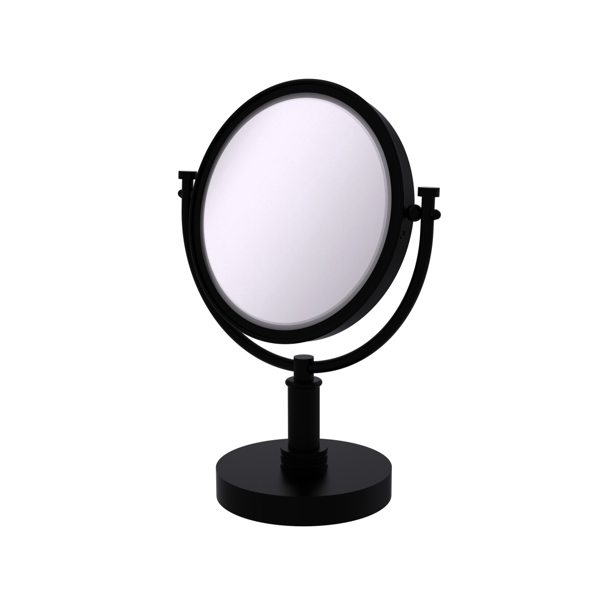 Dm-4d-5x-bkm Dotted Ring Style 8 In. Vanity Top Make-up Mirror 5x Magnification, Matte Black