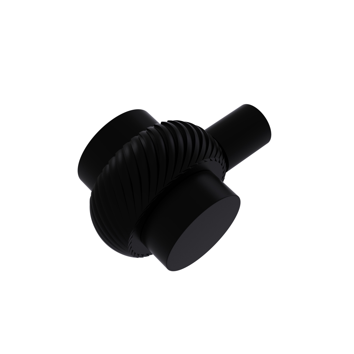 102t-bkm Twisted Ring Style 1.50 In. Cabinet Hardware Knob, Matte Black