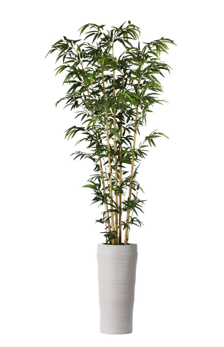 Vhx116218 93 In. Bamboo Tree In Natural Poles In Planter