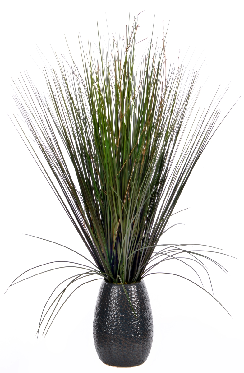 Vha102437-blk 30 In. Tall Grass With Twigs In Black Ceramic Pot