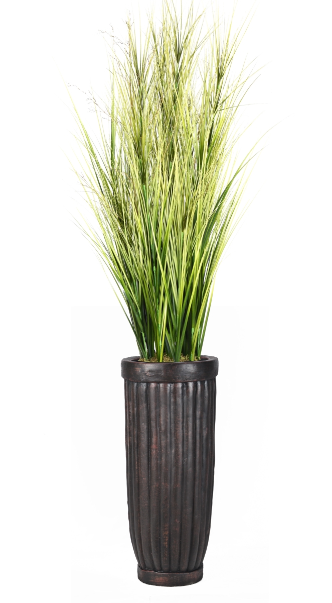 Vhx114214 81 In. Tall Onion Grass With Twigs In Planter