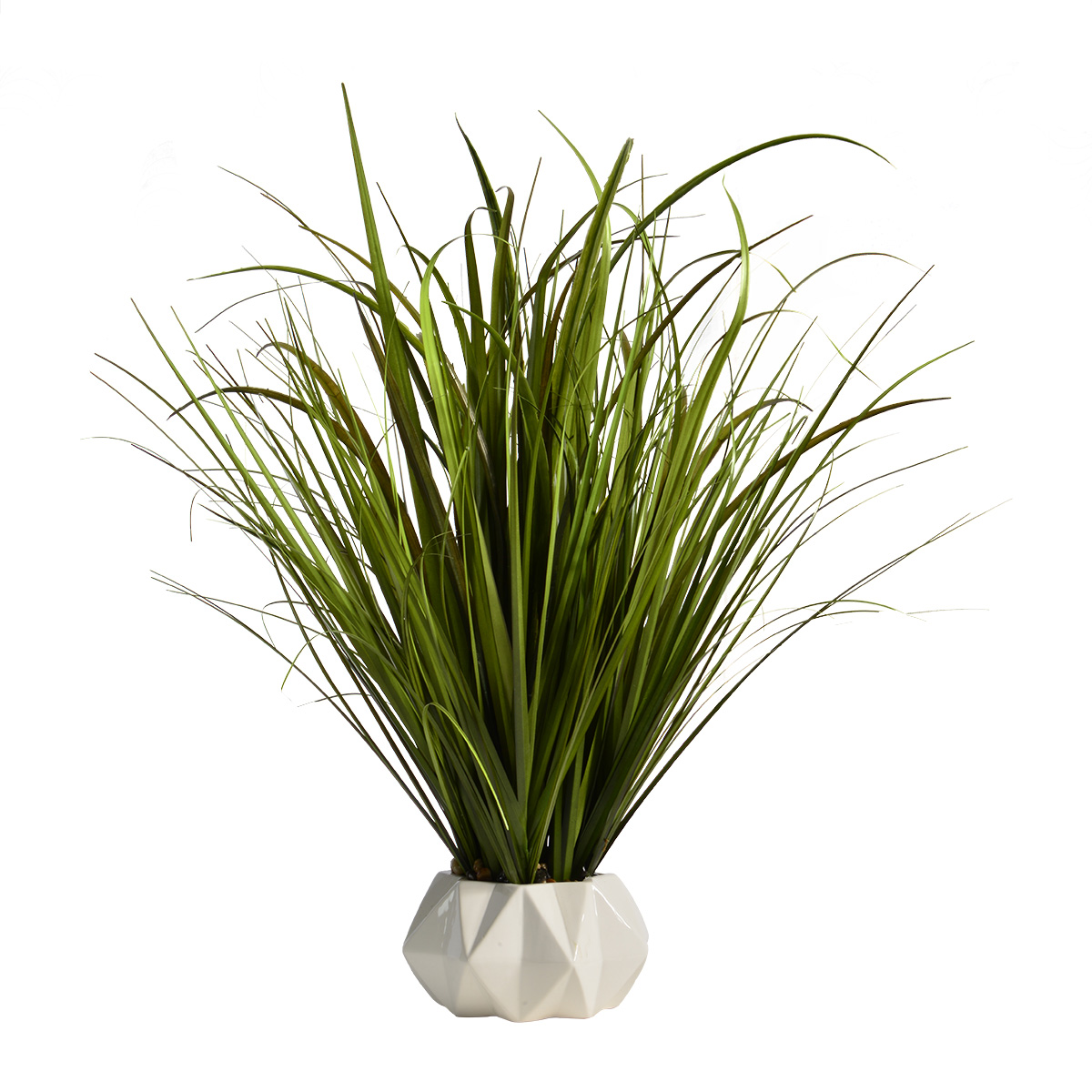 Vha102479 Plastic Grass In Ceramic Vase
