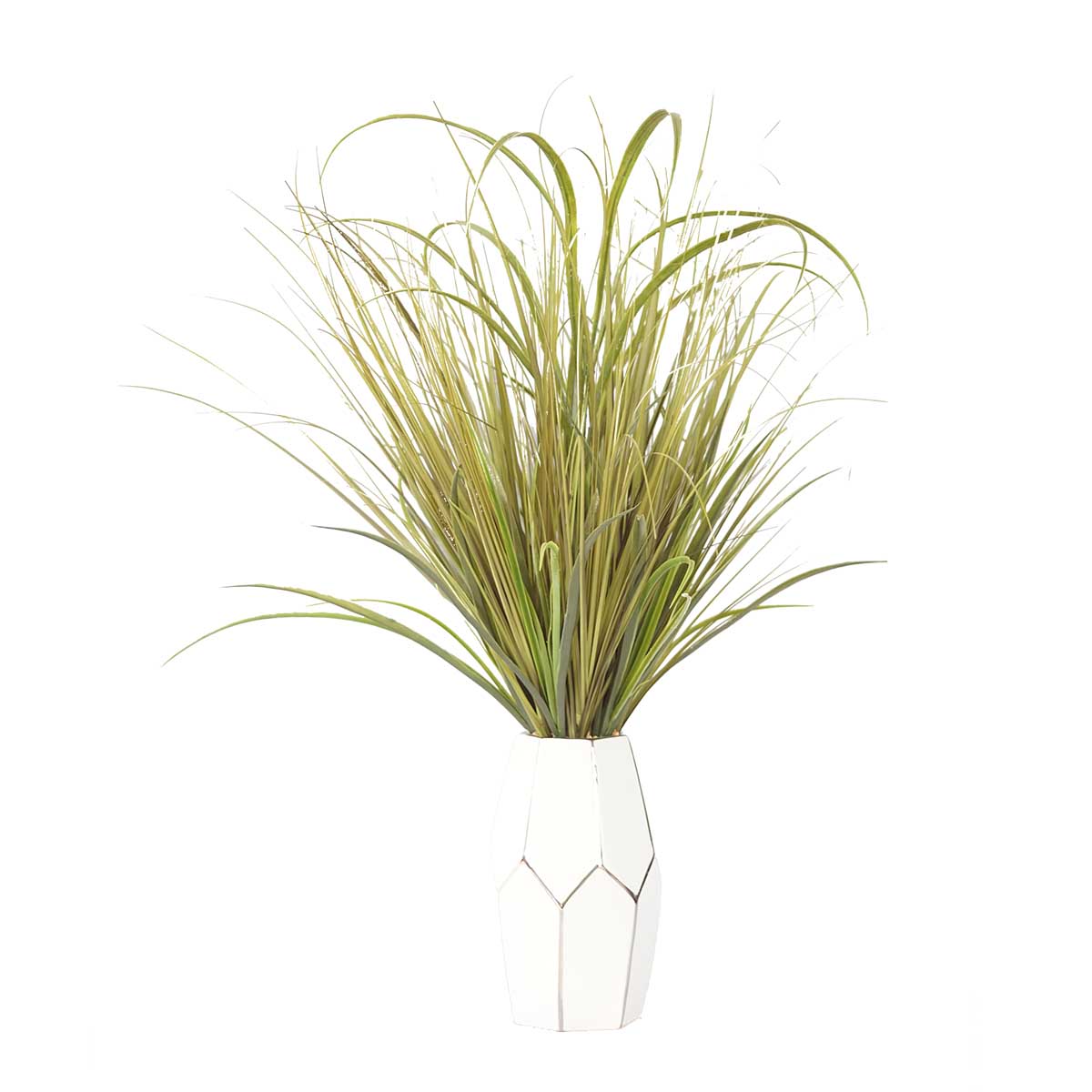 Vha102480 Onion Grass In Ceramic Vase