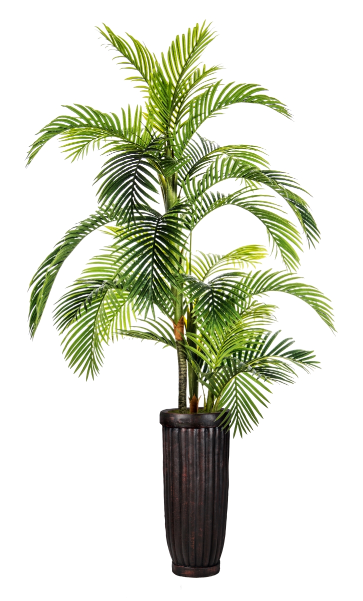 Vhx124214 105 In. Tall Palm Tree In Fiberstone Planter
