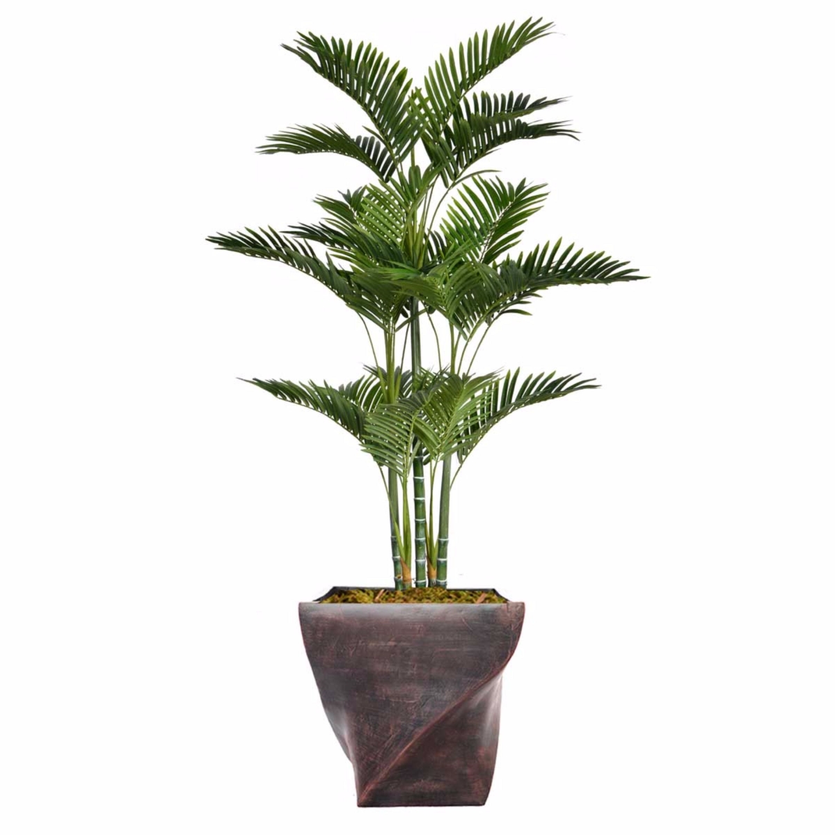 Vhx132203 69.5 In. Tall Palm Tree With Burlap Kit & Fiberstone Planter