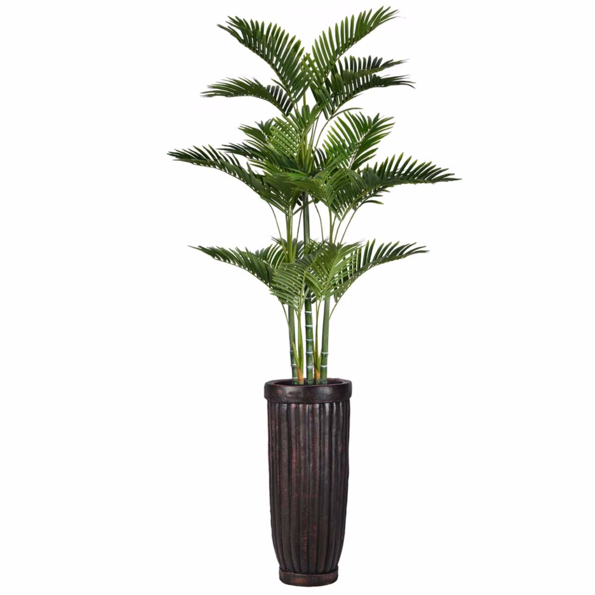 Vhx132214 81 In. Tall Palm Tree With Burlap Kit & Fiberstone Planter