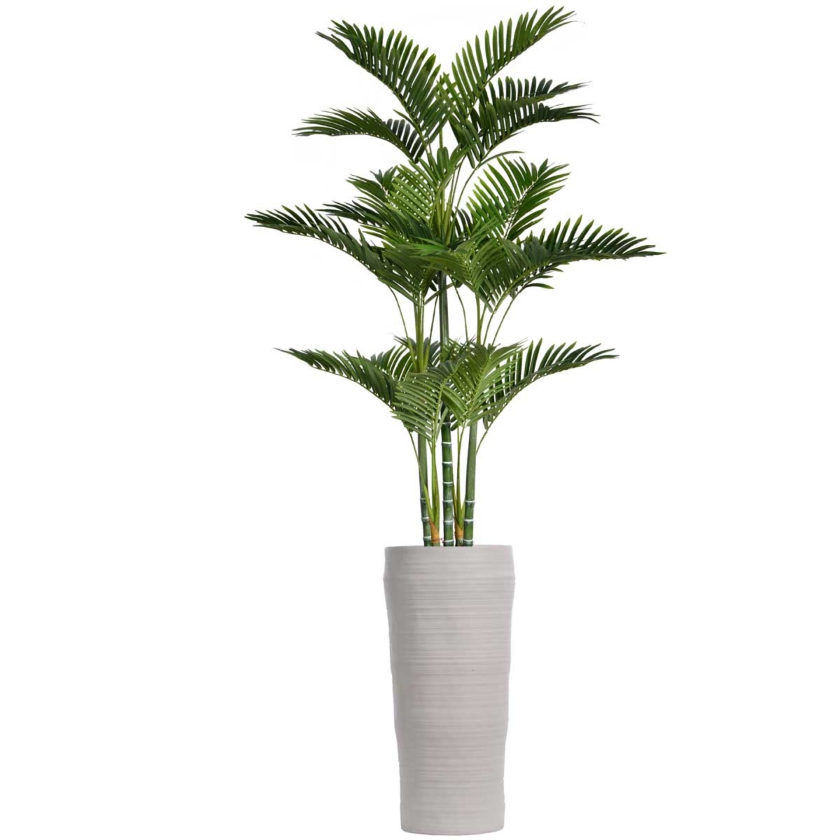 Vhx132218 81 In. Tall Palm Tree With Burlap Kit & Fiberstone Planter