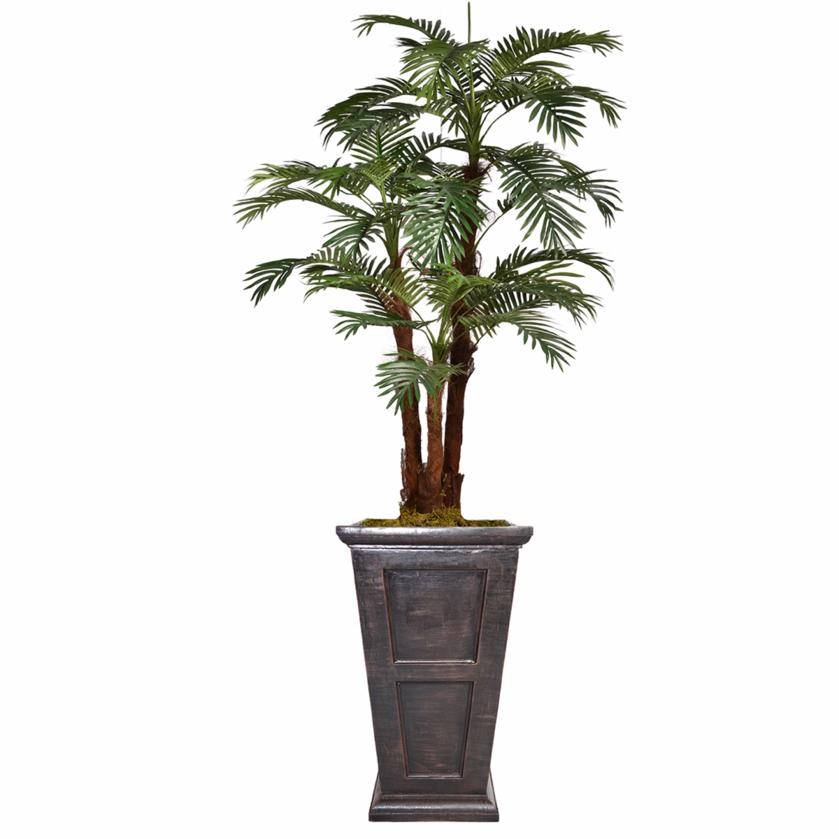 Vhx135201 84.8 In. Tall Palm Tree With Burlap Kit & Fiberstone Planter