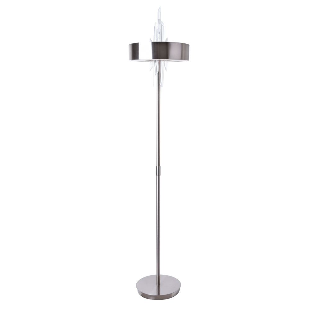 723581 Luxe Floor Lamp, Brushed Nickel