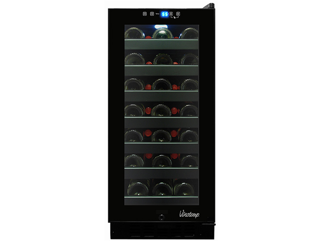 33 Bottle Touch Screen Wine Cooler With Front Exhaust