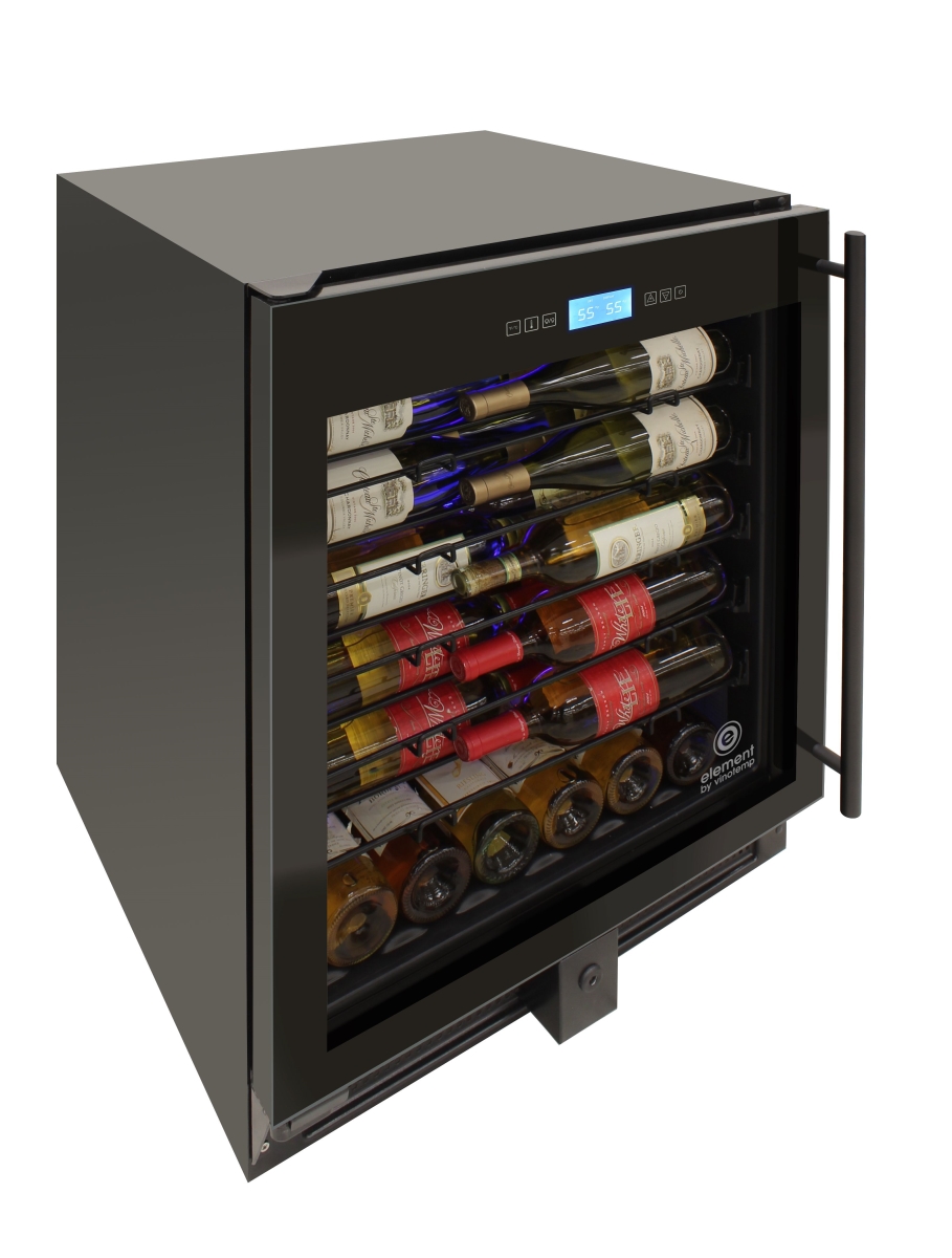 Element By Vinotemp El-wcu110-02 41-bottle Single-zone Wine Cooler, Black - Left Hinge