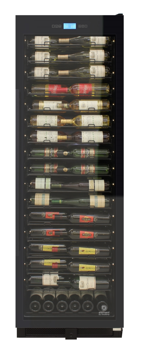 Element By Vinotemp El-wcu106-02 141-bottle Single-zone Backlit Panel Wine Cooler, Black