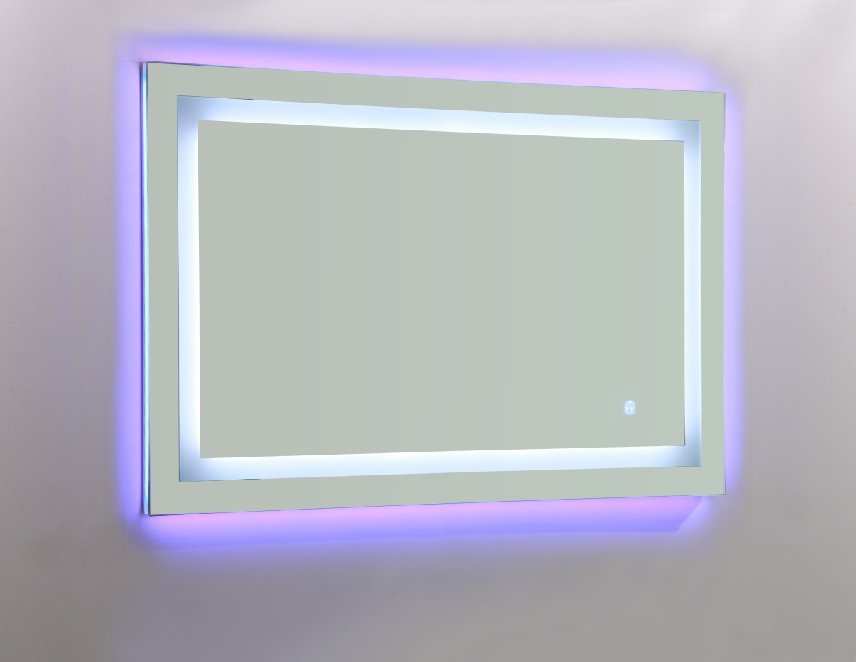 VA52 LED Bathroom Mirror with Touch Sensor - 28 x 43 x 1 in.