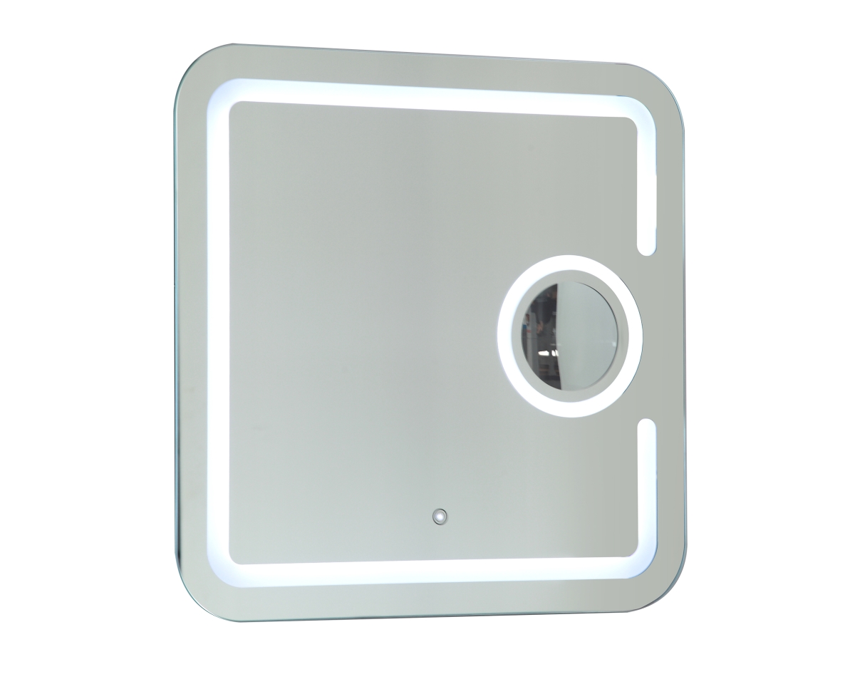 Va23 Led Bathroom Mirror With Touch Sensor & 3x Magnifier - 31 X 31 X 1 In.