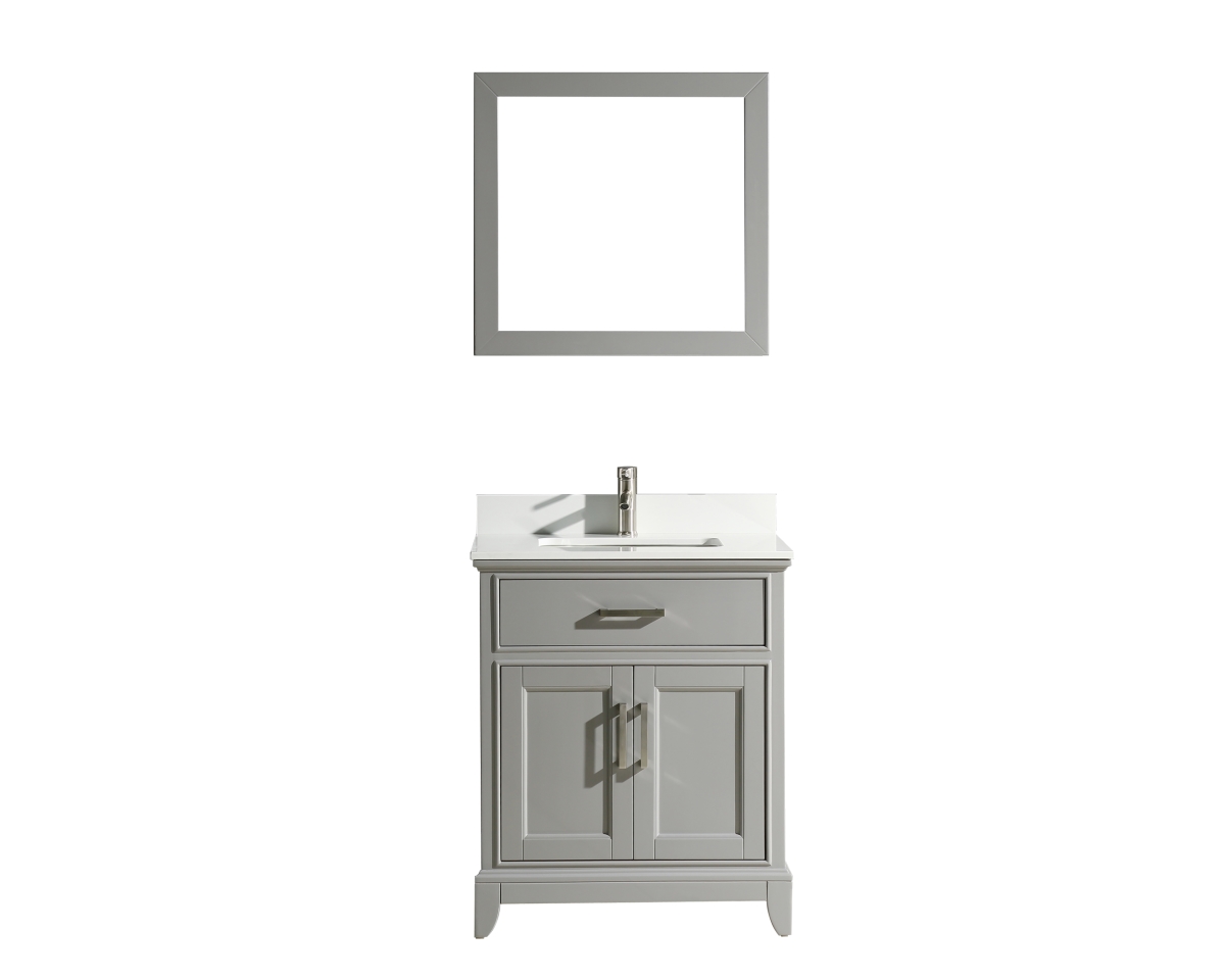 Va1024g 24 In. Single Sink Bathroom Vanity Set, Gray