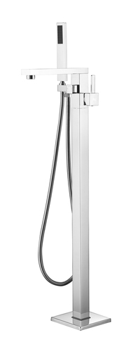 Va2011-pc Freestanding Faucet With Shower Head, Polished Chrome - 34 X 11.5 X 6 In.