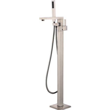 Va2011-bn Freestanding Faucet With Shower Head, Brushed Nickel - 34 X 11.5 X 6 In.
