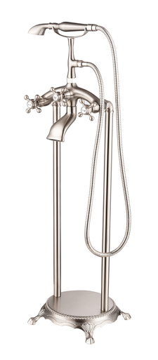 Va2019-bn Freestanding Faucet With Shower Head, Brushed Nickel - 40 X 9 X 8 In.