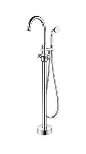 Va2029-bn Freestanding Faucet With Shower Head, Brushed Nickel - 48 X 11.5 X 6 In.