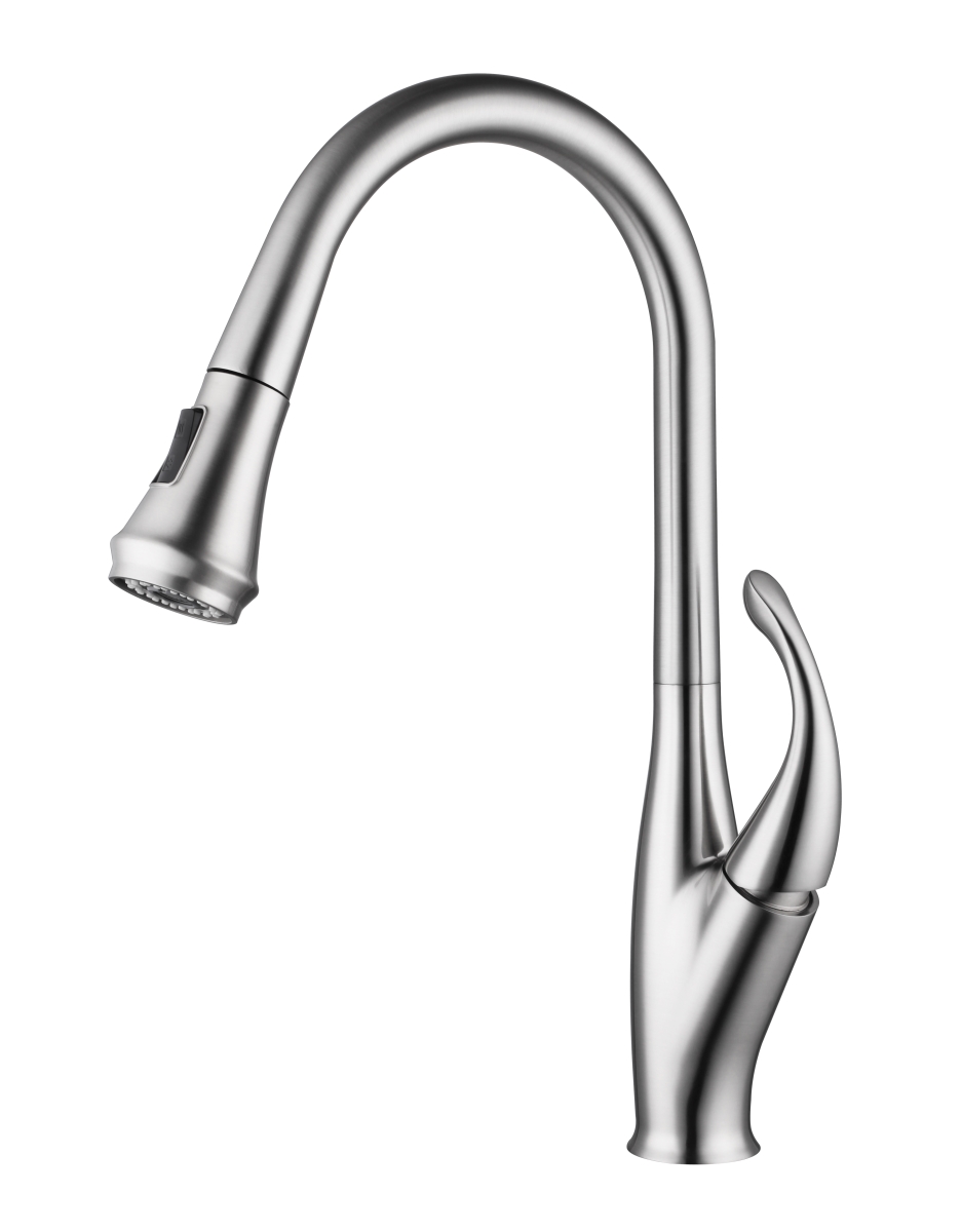 F80075 Pull Out Kitchen Faucet, Chrome - 18.5 X 9.7 X 2.4 In.