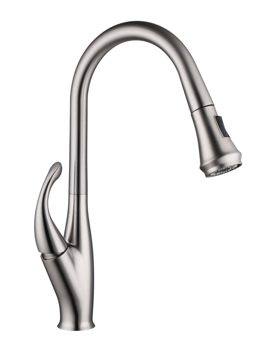 F80075 Bn Pull Out Kitchen Faucet, Brushed Nickel - 18.5 X 9.7 X 2.4 In.