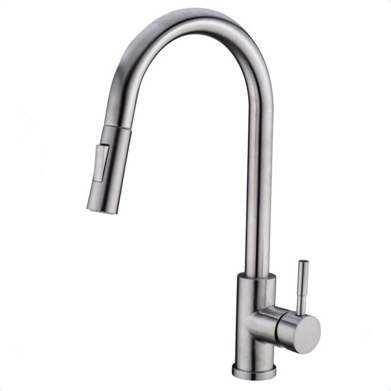 F80105 Bn Pull Out Kitchen Faucet, Brushed Nickel - 16.7 X 7.9 X 2.4 In.