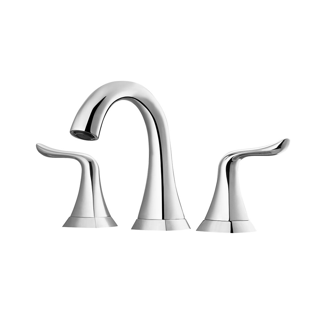 104123-baf-pc Two-handle 8 In. Widespread Bathroom Faucet, Polished Chrome