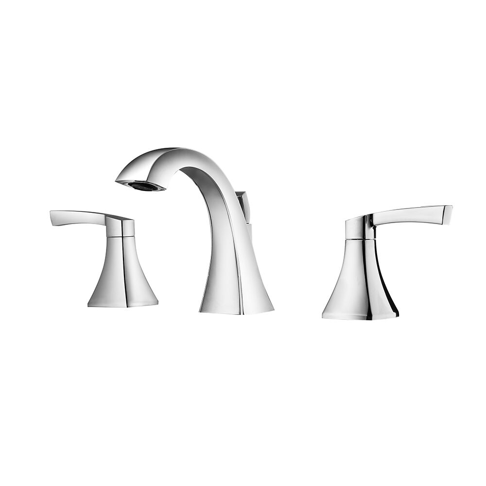 105123-baf-pc Two-handle 8 In. Widespread Bathroom Faucet, Polished Chrome