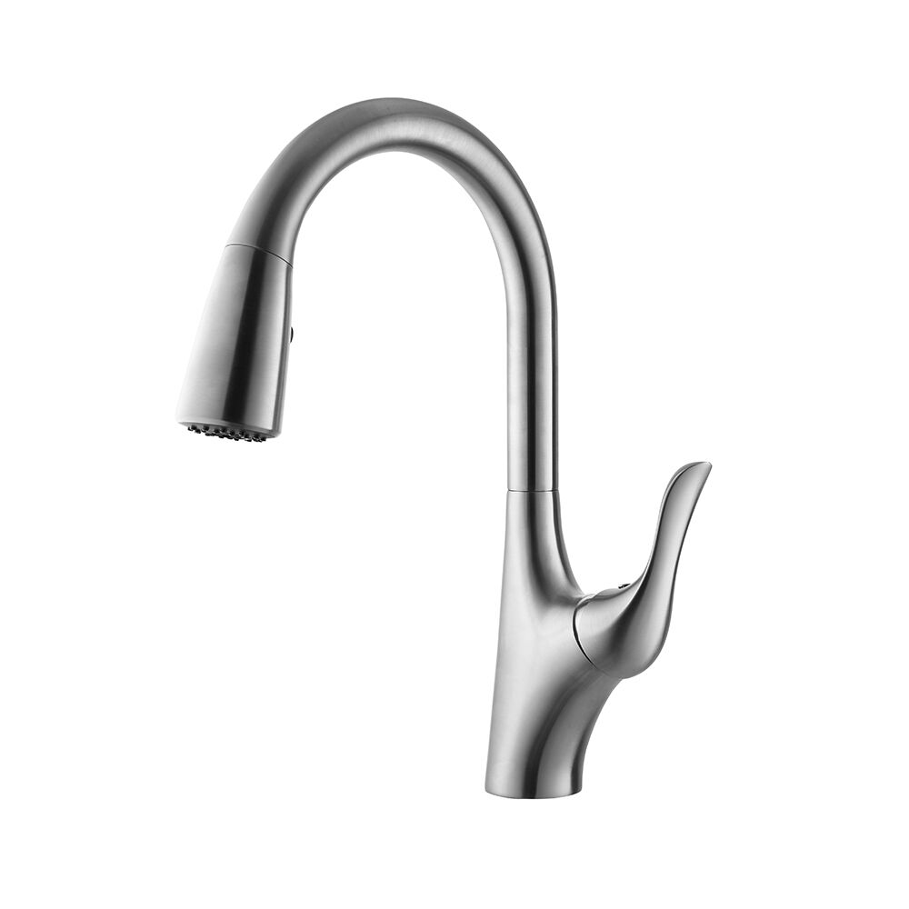 104316-kct-sn Single-lever Pull-out Kitchen Faucet, Satin Nickel