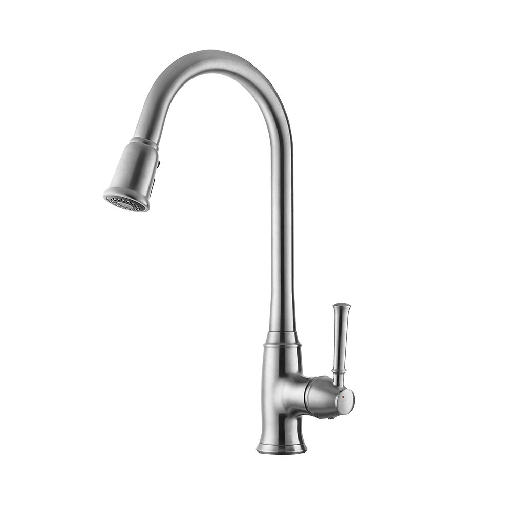 106316-kct-sn Single-lever Pull-out Kitchen Faucet, Satin Nickel