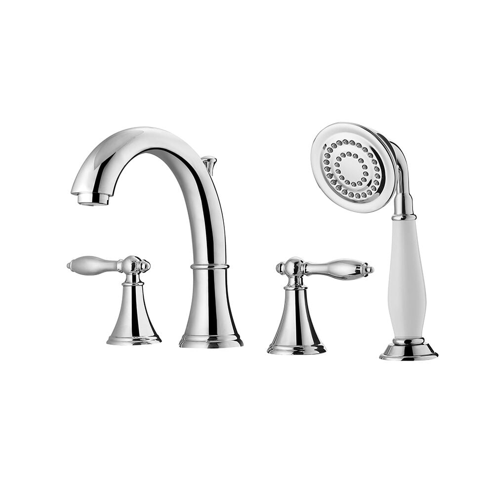 106224-btf-pc Roman Tub Faucet With Hand-held Shower, Polished Chrome